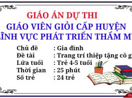 Giáo án dự thi giáo viên dạy giỏi cấp huyện chủ đề Gia Đình Giáo án dự thi giáo viên dạy giỏi cấp huyện chủ đề Gia Đình