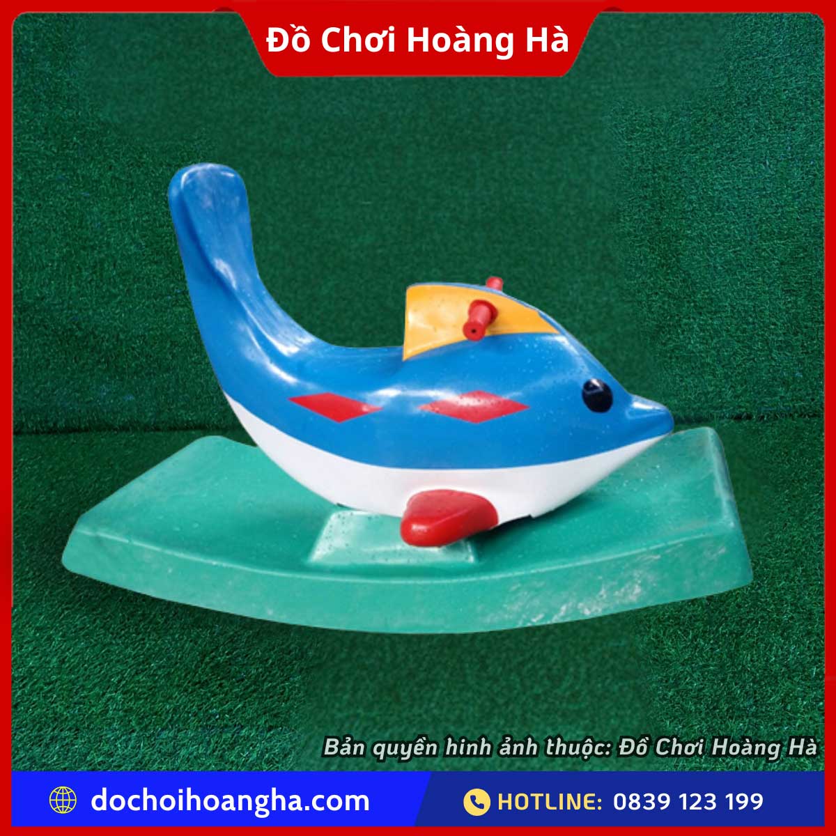 Bập bênh cá heo composite là một trong những món đồ chơi mà bé thích nhất