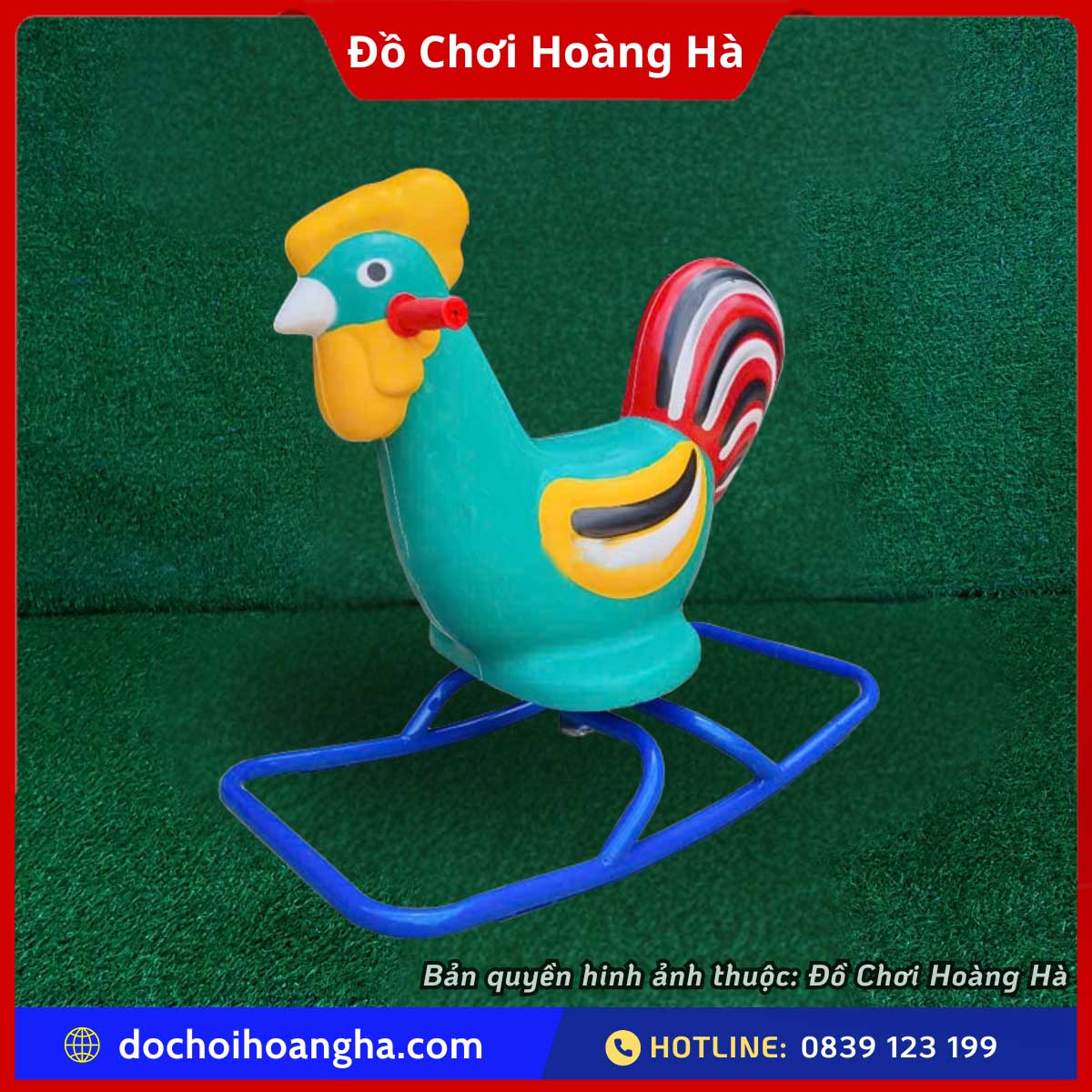 Bập bênh đơn Composite đế sắt chống lật