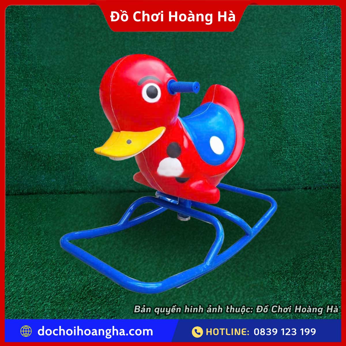 Bập bênh đơn Composite đế sắt chống lật
