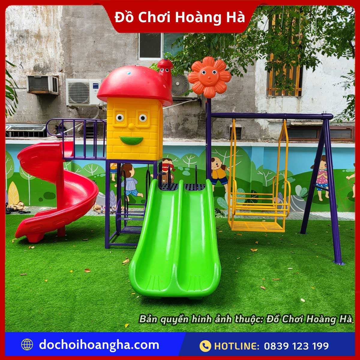 Bộ đồ chơi liên hoàn ngoài trời – Giải pháp vận động & giải trí an toàn cho trẻ em