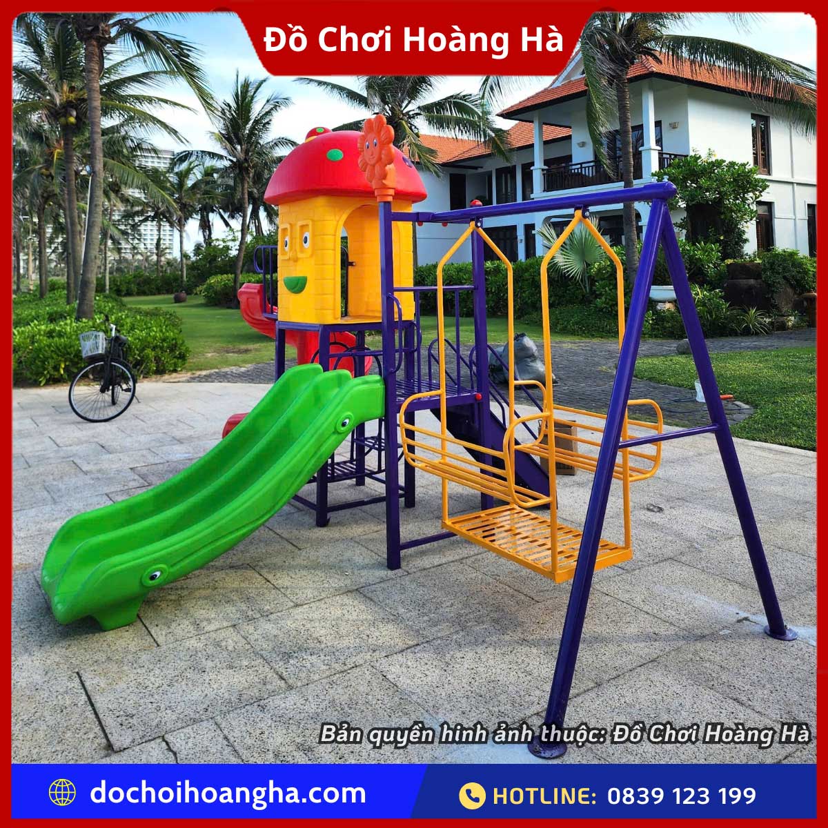 Bộ đồ chơi liên hoàn ngoài trời là lựa chọn hoàn hảo dành cho các trường mầm non